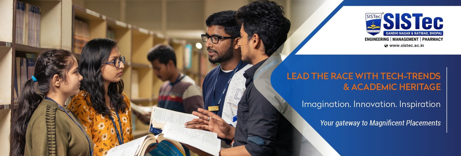 Students learning at SISTec engineering college in Bhopal